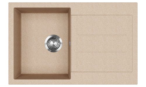 EVIDO Cubo 45S gránit mosogató, 780 x 500mm, avena