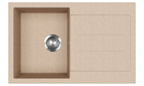 EVIDO CUBO 45 S gránit mosogató, 780 x 500 mm, avena