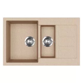   EVIDO CUBO 6 S Compact gránit mosogató, 800 x 500 mm, avena