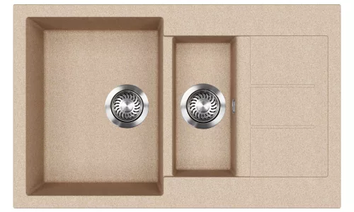EVIDO CUBO 6 S Compact gránit mosogató, 800 x 500 mm, avena