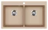 EVIDO QUADRO 9 gránit mosogató, 860 x 510mm, avena