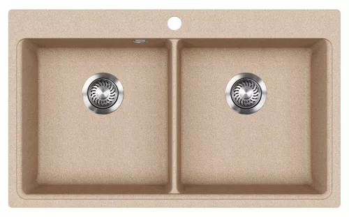 EVIDO QUADRO 9 gránit mosogató, 860 x 510mm, avena