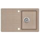 EVIDO Home 45S gránit mosogató, 765 x 460mm, avena