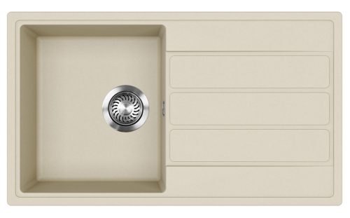 EVIDO Easy 45S gránit mosogató, 760 x 440 mm, bézs