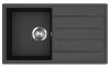 EVIDO Easy 45S gránit mosogató, 760 x 440 mm, antracit