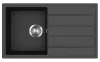 EVIDO EASY 45 S gránit mosogató, 760 x 440 mm, antracit