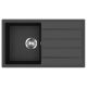 EVIDO Easy 45S gránit mosogató, 760 x 440 mm, antracit