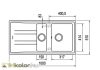 Teka STONE 60 B-TG 11B 1D Beépíthető mosogatótálca homokbézs