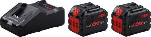 BOSCH 1600A02T5W Akku szett (2xProCORE 18V 12.0Ah akku, GAL 18V-160 töltő) kartondobozban