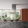 Falmec LUMINA NRS 90 cm sziget páraelszívó, inox/fekete üveg