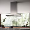 Falmec LUMINA NRS 90 cm sziget páraelszívó, inox/fekete üveg