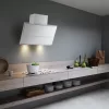 FALMEC VERSO NRS fali páraelszívó, 85 cm, fehér üveg
