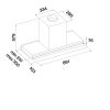 Falmec VIRGOLA TOUCH NRS 90 cm beépíthető páraelszívó, inox