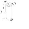 FALMEC POLAR EVO fali páraelszívó, 35 cm, inox