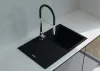 NODOR - Gránit mosogatótálca NorGranite 78.50 1B 1D BK fekete