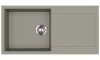 EVIDO CUBO XL 6 S gránit mosogató, 1000 x 500 mm, platina