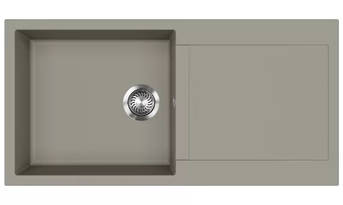 EVIDO CUBO XL 6 S gránit mosogató, 1000 x 500 mm, platina