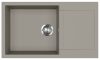 EVIDO Cubo XL 6S compact gránit mosogató, 860 x 500 mm, platina