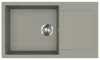 EVIDO CUBO XL 6 S Compact gránit mosogató, 860 x 500 mm, platina