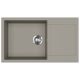 EVIDO Cubo XL 6S compact gránit mosogató, 860 x 500 mm, platina