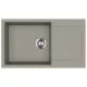 EVIDO CUBO XL 6 S Compact gránit mosogató, 860 x 500 mm, platina