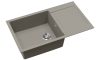 EVIDO Cubo XL 6S compact gránit mosogató, 860 x 500 mm, platina