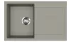 EVIDO CUBO 45 S gránit mosogató, 780 x 500 mm, platina