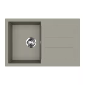 EVIDO CUBO 45 S gránit mosogató, 780 x 500 mm, platina