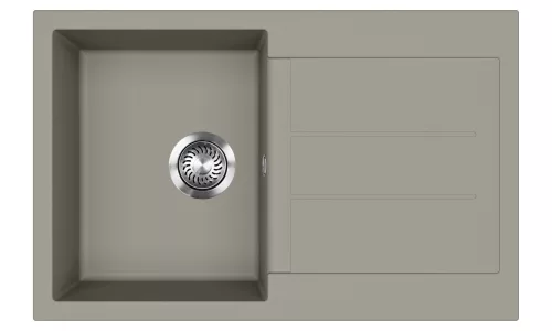 EVIDO CUBO 45 S gránit mosogató, 780 x 500 mm, platina