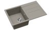 EVIDO Cubo 45S gránit mosogató, 780 x 500 mm, platina
