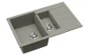 EVIDO CUBO 6 S Compact gránit mosogató, 800 x 500 mm, platina