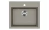 EVIDO QUADRO 6 gránit mosogató, 565 x 510 mm, platina