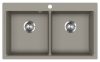 EVIDO Quadro 9 gránit mosogató, 860 x 510 mm, platina