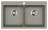 EVIDO QUADRO 9 gránit mosogató, 860 x 510 mm, platina