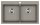 EVIDO Quadro 9 gránit mosogató, 860 x 510 mm, platina