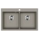 EVIDO Quadro 9 gránit mosogató, 860 x 510 mm, platina