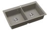 EVIDO Quadro 9 gránit mosogató, 860 x 510 mm, platina