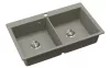 EVIDO QUADRO 9 gránit mosogató, 860 x 510 mm, platina