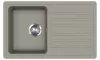EVIDO HOME 45 S gránit mosogató, 765 x 460 mm, platina