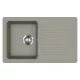 EVIDO HOME 45 S gránit mosogató, 765 x 460 mm, platina