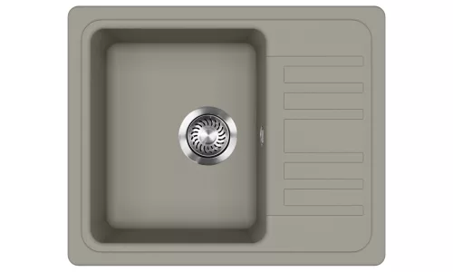 EVIDO HOME 45 S Compact gránit mosogató, 575 x 460 mm, platina
