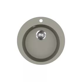 EVIDO TONDO kerek gránit mosogató, 505 mm, platina