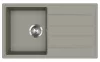 EVIDO EASY 45 S gránit mosogató, 760 x 440 mm, platina