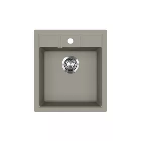 EVIDO EASY 45 gránit mosogató, 460 x 515 mm, platina