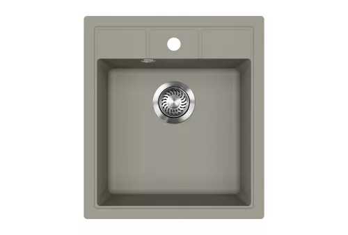 EVIDO EASY 45 gránit mosogató, 460 x 515 mm, platina