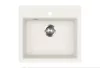 EVIDO QUADRO 6 gránit mosogató, 565 x 510 mm, fehér