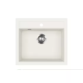 EVIDO QUADRO 6 gránit mosogató, 565 x 510 mm, fehér
