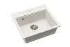EVIDO QUADRO 6 gránit mosogató, 565 x 510 mm, fehér