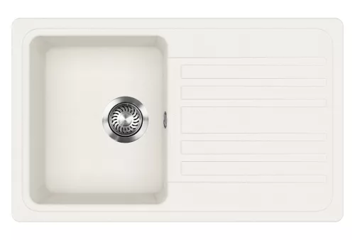 EVIDO HOME 45 S gránit mosogató, 765 x 460 mm, fehér