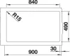 BLANCO NAYA XL 9 SILGRANIT mosogató, antracit